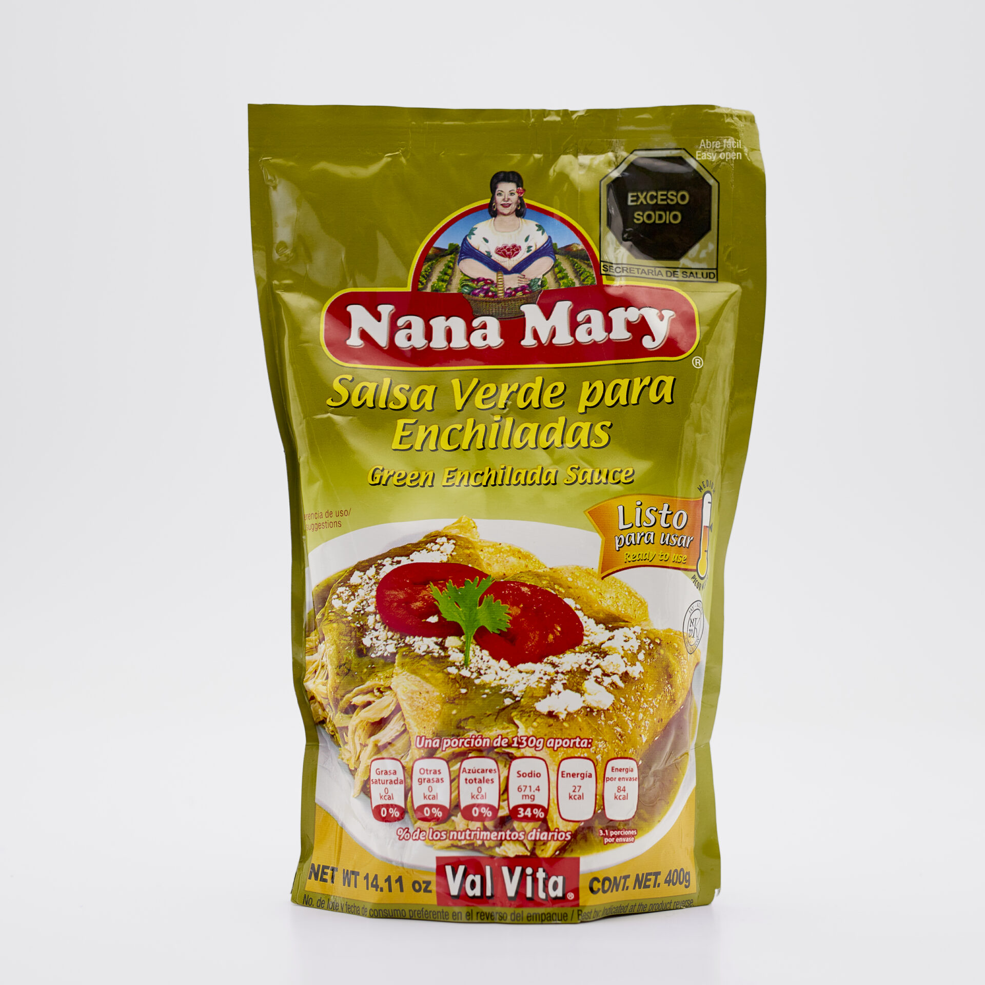 SALSA DE ENCHILADA VERDE NANA MARY 400 GR Le Comptoir Latino